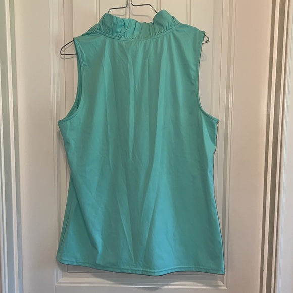 NWT Aryeh size M ruffle neck sleeveless top - Picture 3 of 3